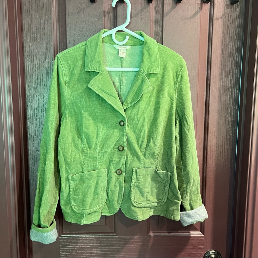 Sundance Green Corduroy Blazer